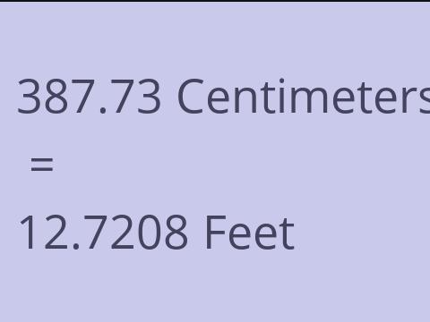 387.73 CM TO FEET