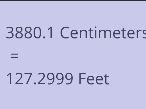3880.1 CM TO FEET