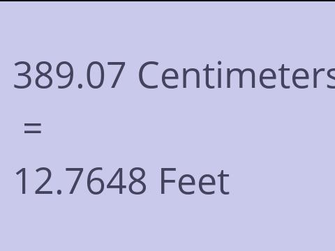 389.07 CM TO FEET