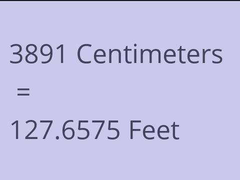 3891 CM TO FEET