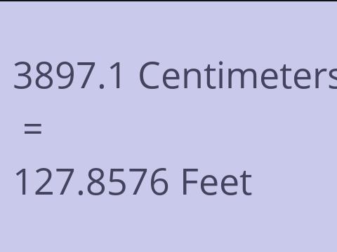 3897.1 CM TO FEET