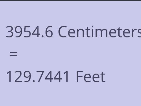 3954.6 CM TO FEET