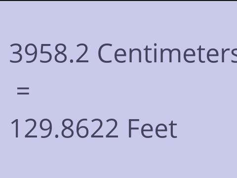 3958.2 CM TO FEET
