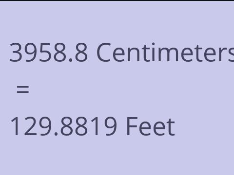 3958.8 CM TO FEET