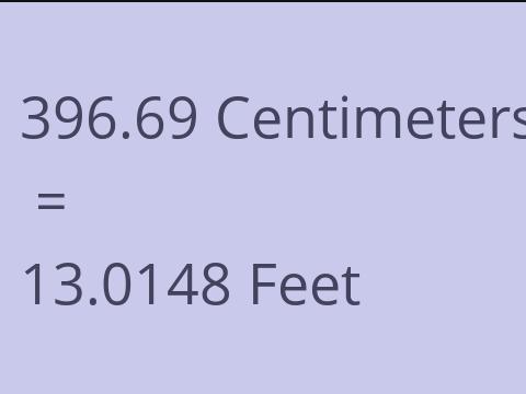 396.69 CM TO FEET