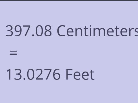 397.08 CM TO FEET