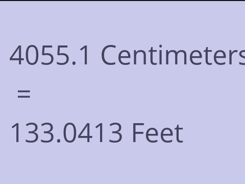4055.1 CM TO FEET