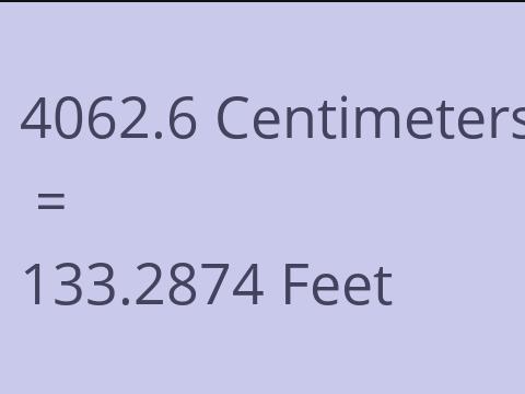 4062.6 CM TO FEET