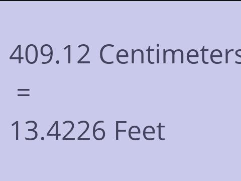 409.12 CM TO FEET