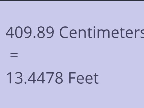 409.89 CM TO FEET