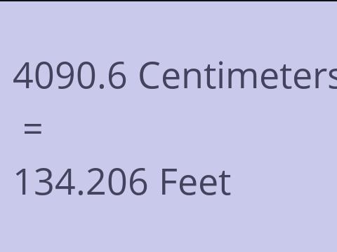 4090.6 CM TO FEET