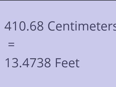 410.68 CM TO FEET