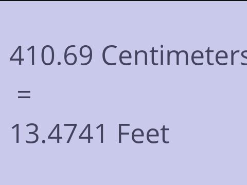 410.69 CM TO FEET