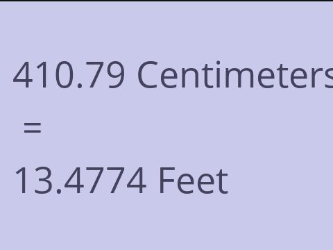 410.79 CM TO FEET