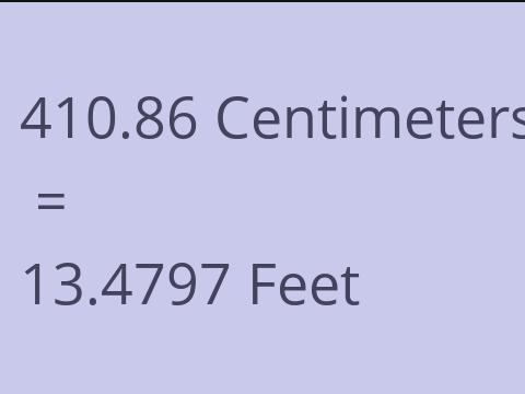 410.86 CM TO FEET