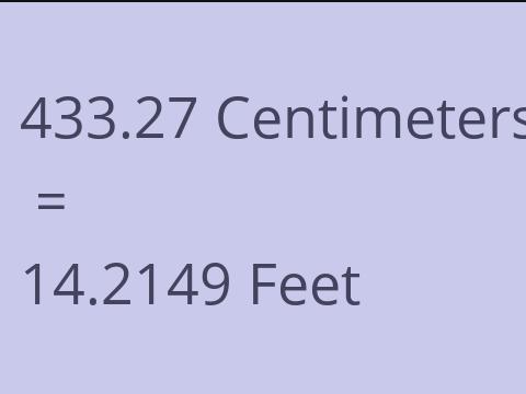 433.27 CM TO FEET