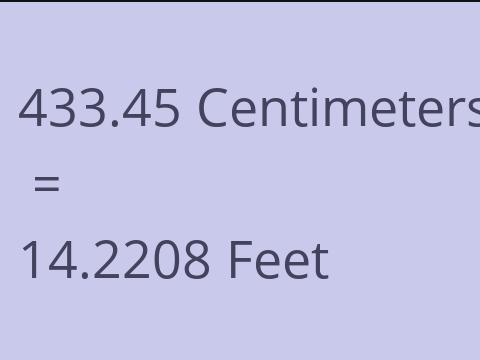 433.45 CM TO FEET