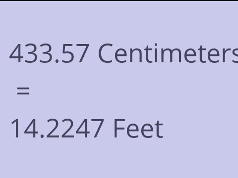 433.57 CM TO FEET