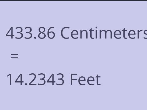 433.86 CM TO FEET