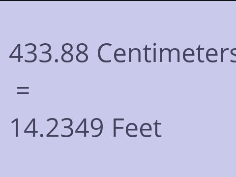 433.88 CM TO FEET