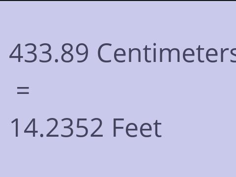 433.89 CM TO FEET