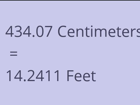 434.07 CM TO FEET