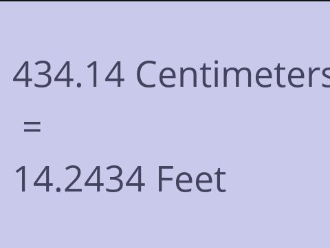 434.14 CM TO FEET