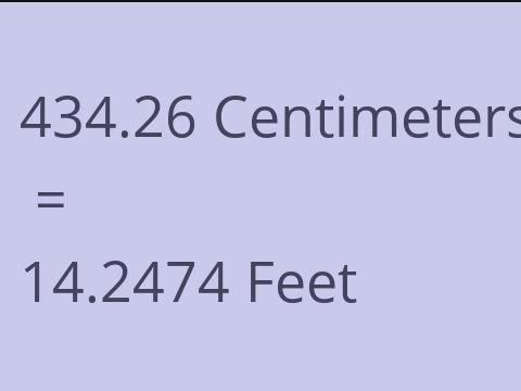 434.26 CM TO FEET