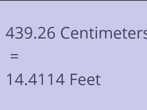 439.26 CM TO FEET