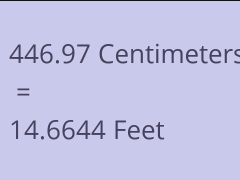 446.97 CM TO FEET