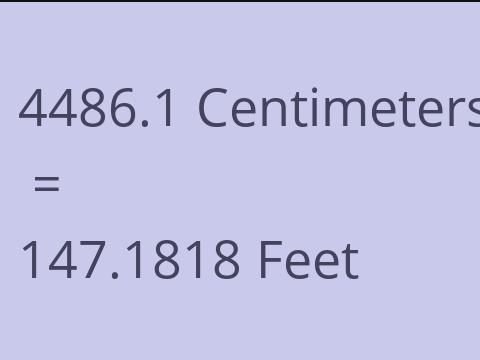 4486.1 CM TO FEET