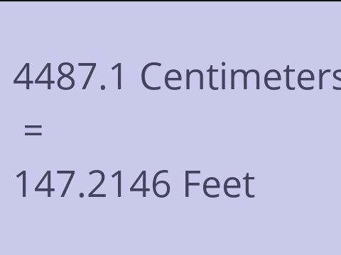 4487.1 CM TO FEET