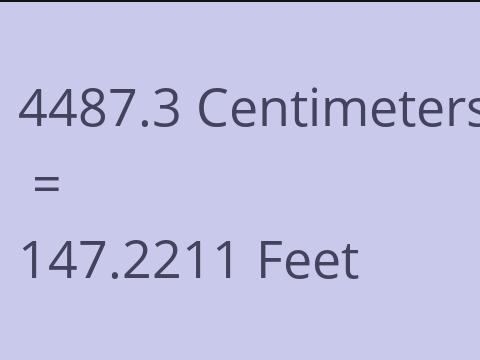4487.3 CM TO FEET