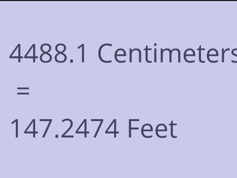 4488.1 CM TO FEET