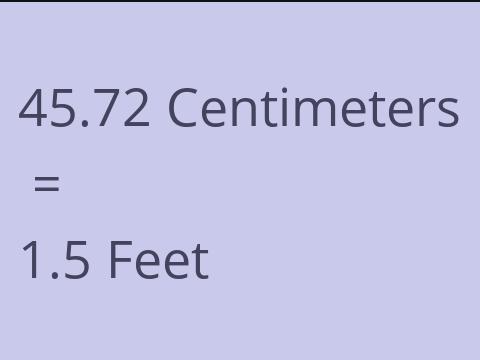 45.72 CM TO FEET