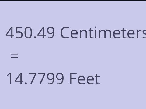 450.49 CM TO FEET