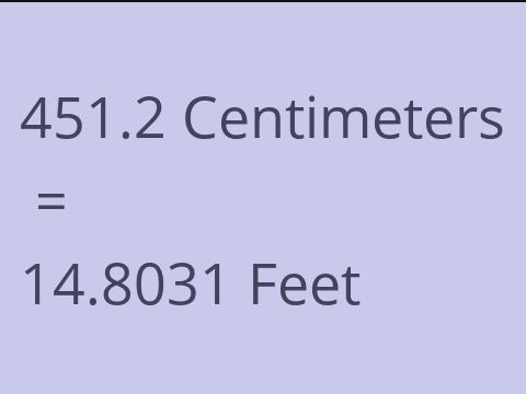 451.2 CM TO FEET