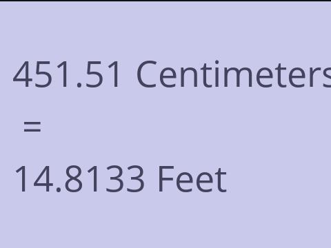 451.51 CM TO FEET