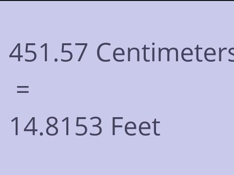 451.57 CM TO FEET