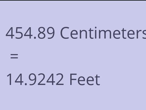 454.89 CM TO FEET