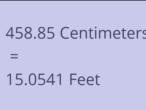 458.85 CM TO FEET