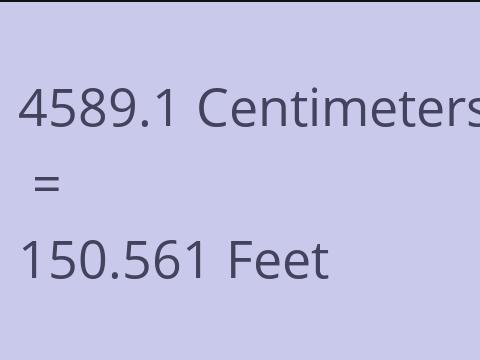 4589.1 CM TO FEET