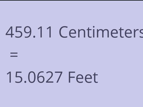 459.11 CM TO FEET