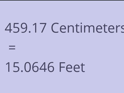 459.17 CM TO FEET