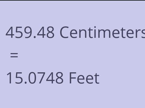 459.48 CM TO FEET