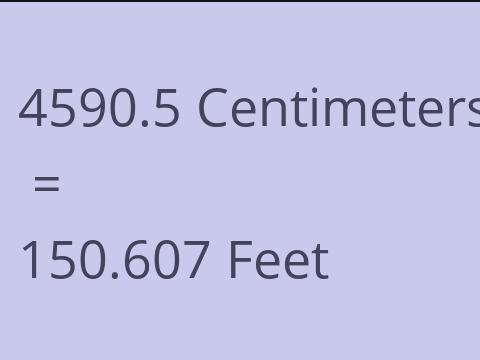 4590.5 CM TO FEET