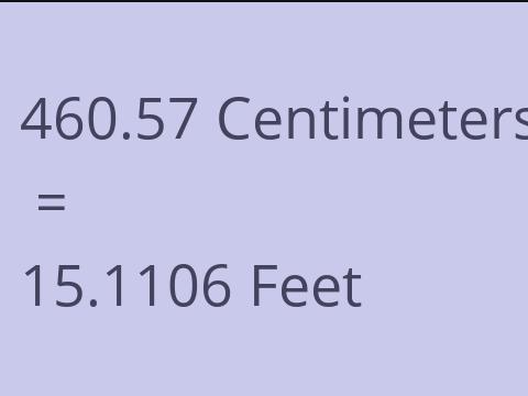 460.57 CM TO FEET