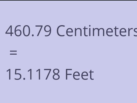 460.79 CM TO FEET