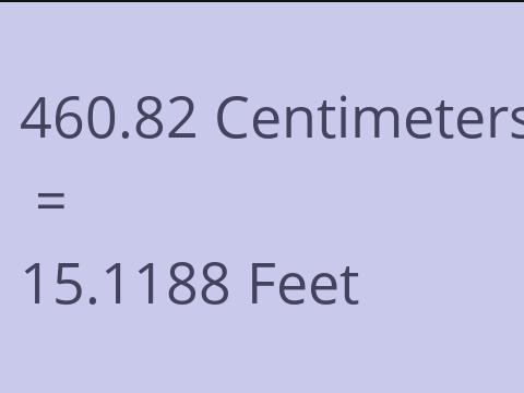 460.82 CM TO FEET