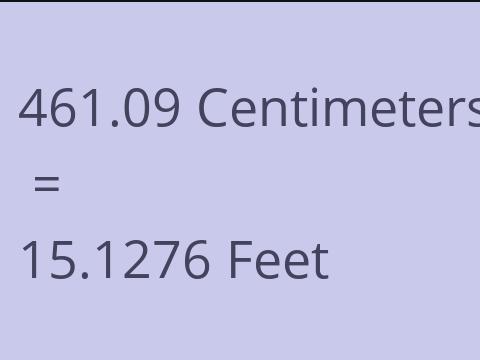 461.09 CM TO FEET